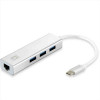 LEVELONE USB-0504 - ADATTATORE DI RETE USB-C GIGABIT+ HUB 3-PORTE USB 3.0
