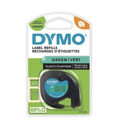 Nastro DYMO LT in plastica 12mmx4mt - Verde