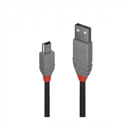 CAVO USB 2.0 TIPO A mini B NERO, 5M