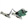 Scheda PCI Express seriale nativa basso profilo a 2 porte RS-232 con 16550 UART