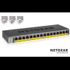 NETGEAR GS116LP Switch Unmanaged 16 porte Gigabit PoE+ (budget 76W),Garanzia a vita+NBD