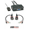 SWITCH KVM COMPACT VGA, USB 2.0+AUDIO