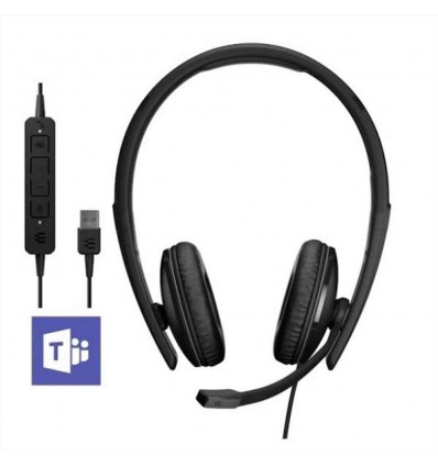 ADAPT 160T ANC USB-A, Cuffia stereo, microfono a cancellazione di rumore, padiglioni maggiorati - Certificata Microsoft teams