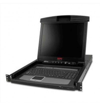Console LCD rack 17" con commutatore KVM analogico a 8 porte integrato