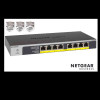 NETGEAR GS108LP Switch Unmanaged 8 porte Gigabit PoE+ (budget 60W),Garanzia a vita+NBD