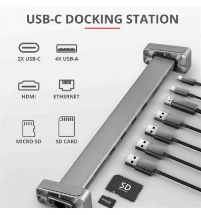Dalyx Aluminium 10-in-1 USB-C Multi-port Dock