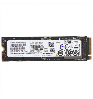 SSD da 512 GB PCle 4x4 NVMe M.2 2280