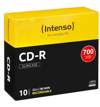 CD-R 700 MB SLIM CASE 10PZ
