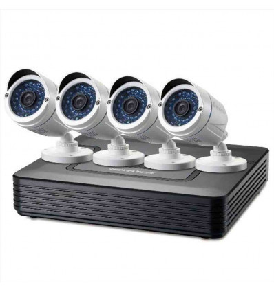 LEVELONE DSK-8001 - KIT VIDEOSORVEGLIANZA 8-CANALI (DVR + 4 TELECAMERE)
