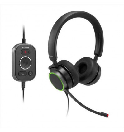 00004598 - SNOM Cuffie biauricolare A330D USB-A e jack 3.5mm