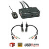 SWITCH KVM COMPACT HDMI, USB 2.0+AUDIO