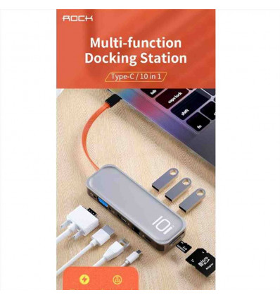 Rock - HUB USB-C ad HDMI VGA Multifuzione