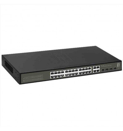 LEVELONE GES-2128 - SWITCH HILBERT 28-PORTE GIGABIT SMART LITE, 24x Gigabit RJ45 + 4x Gigabit SFP RJ45 Combo