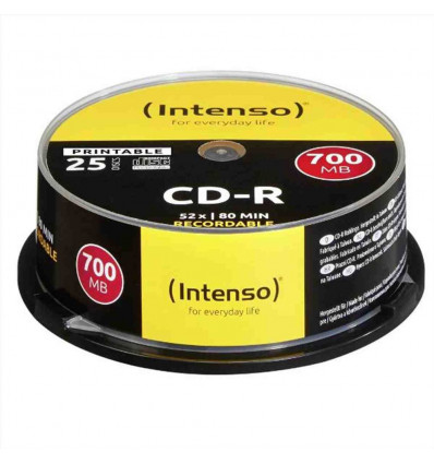 CD-R 700 MB SPINDLE 25PZ. PRINTABLE