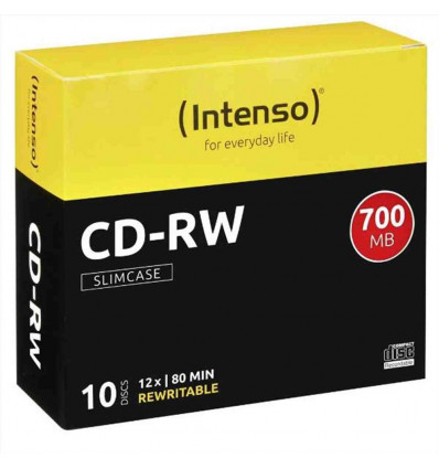 CD-RW 700 MB SLIM CASE 10 PZ.
