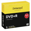 DVD+R DL 8.5 GB - 8X - JEWEL CASE 5PZ.