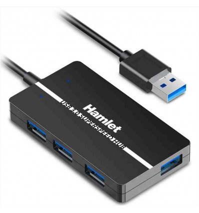 HUB USB3.0 SLIM 4 PORTE 5.0GBPS