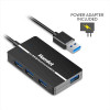 XHUB-04U3P HUB USB 3.0 Slim 4 Porte 5.0 Gbps con alimentatore