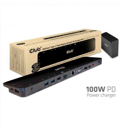 USB-C UNIV.3X DOCK 100WATT POWER