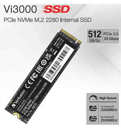 Vi3000 Internal PCIe NVMe M.2 SSD 512GB