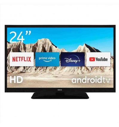 24" HD READY, Smart TV HD con Android TV, doppia alimentazione 12V