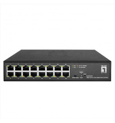 LEVELONE GES-2216 - SWITCH HILBERT 16-PORTE GIGABIT SMART LITE 10"