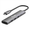 EQUIP - HUB 4-PORTE USB-C (4x USB 3.2 Gen 1), Alluminio