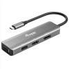 EQUIP - ADATTATORE da USB-C A HDMI DisplayPort VGA USB (alluminio)
