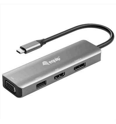 EQUIP - ADATTATORE da USB-C a HDMI 4k 60hz DisplayPort 4K 60Hz VGA USB