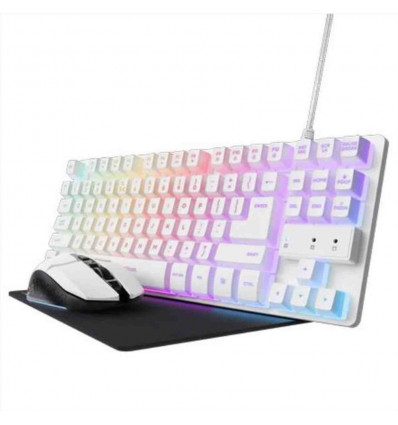 25290 GXT 794 PACCHETTO TASTIERA + MOUSE + MOUSEPAD GAMING 3-IN-1 - BIANCO IT