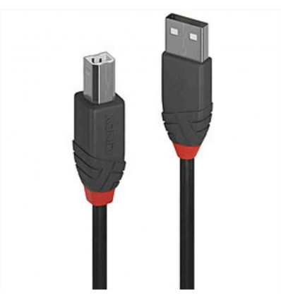 Cavo USB 2.0 Tipo A a B Anthra Line, 0.2m