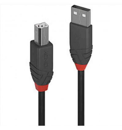 Cavo USB 2.0 Tipo A a B Anthra Line, 0.5m