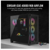 Mid-Tower Case iCUE 4000D RGB AIRFLOW, Black