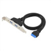 ADATTATORE da 19 pin femmina a doppio USB-A femmina USB 3.0, USB 3.2 Gen 1 5Gbit s