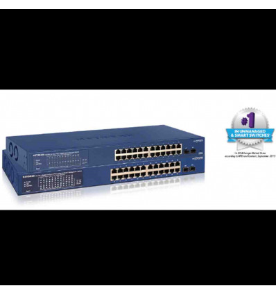GS724TPP-300EUS - Netgear Switch Smart Managed Pro PoE+ Gig Ethernet a 24 porte 2 p SFP Insight