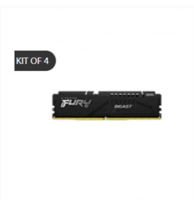 128GB 5200MT s DDR5 CL40 DIMM (Kit of 4) FURY Beast Black XMP
