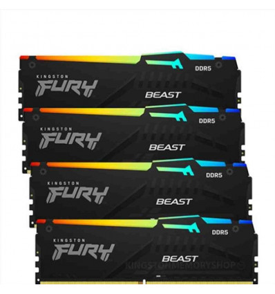 64GB 5200MT s DDR5 CL40 DIMM (Kit of 4) FURY Beast Black XMP
