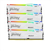 128GB 5200MT s DDR5 CL40 DIMM (Kit of 4) FURY Beast White RGB XMP