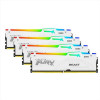 64GB 5200MT s DDR5 CL40 DIMM (Kit of 4) FURY Beast White RGB XMP