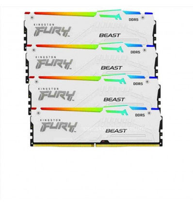 64GB 5200MT s DDR5 CL40 DIMM (Kit of 4) FURY Beast White XMP