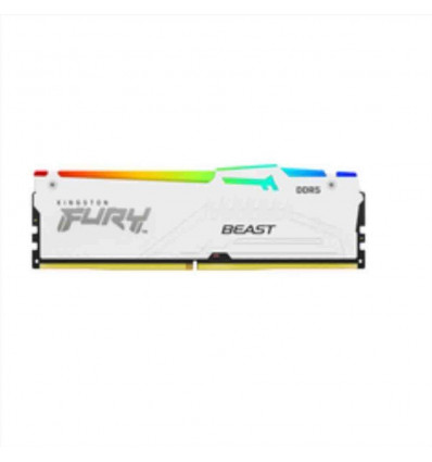 16GB 5600MT s DDR5 CL40 DIMM FURY Beast White RGB XMP