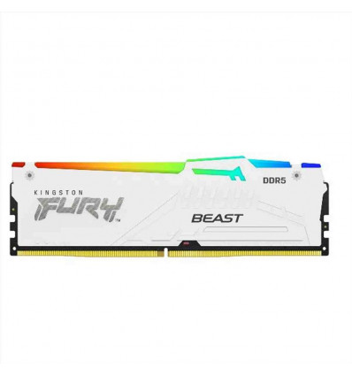 32GB 5600MT s DDR5 CL40 DIMM FURY Beast White RGB XMP