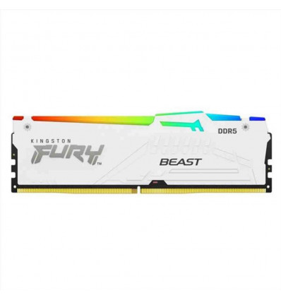 32GB 6000MT s DDR5 CL40 DIMM FURY Beast White RGB XMP