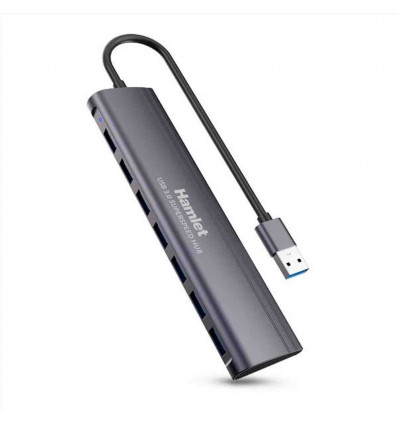 XHUB-07A3 - HUB USB 3.0 7 PORTE ALLUMINIO AUTOALIMENTATO