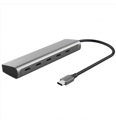 25136 HALYX HUB ECOSOSTENIBILE A 5 PORTE USB-C ARGENTO