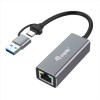 EQUIP - ADATTATORE DI RETE da USB-C a 2.5 GIGABIT (USB-C+A)