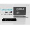 Docking station universale USB-C, USB-A. Doppio Monitor 4K (2xDP, 2xHDMI)+ 5 xUSB + PD85W