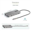 Adattatore multiporta USB-C a tre monitor, HDMI/ DisplayPort, hub 4x USB