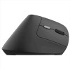 BAYO II MOUSE WIRELESS ERGONOMICO VERTICALE RICARICABILE - 70% PLASTICA RICICLATA - NERO