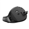 BAYO II MOUSE WIRELESS ERGONOMICO VERTICALE RICARICABILE - 70% PLASTICA RICICLATA - NERO